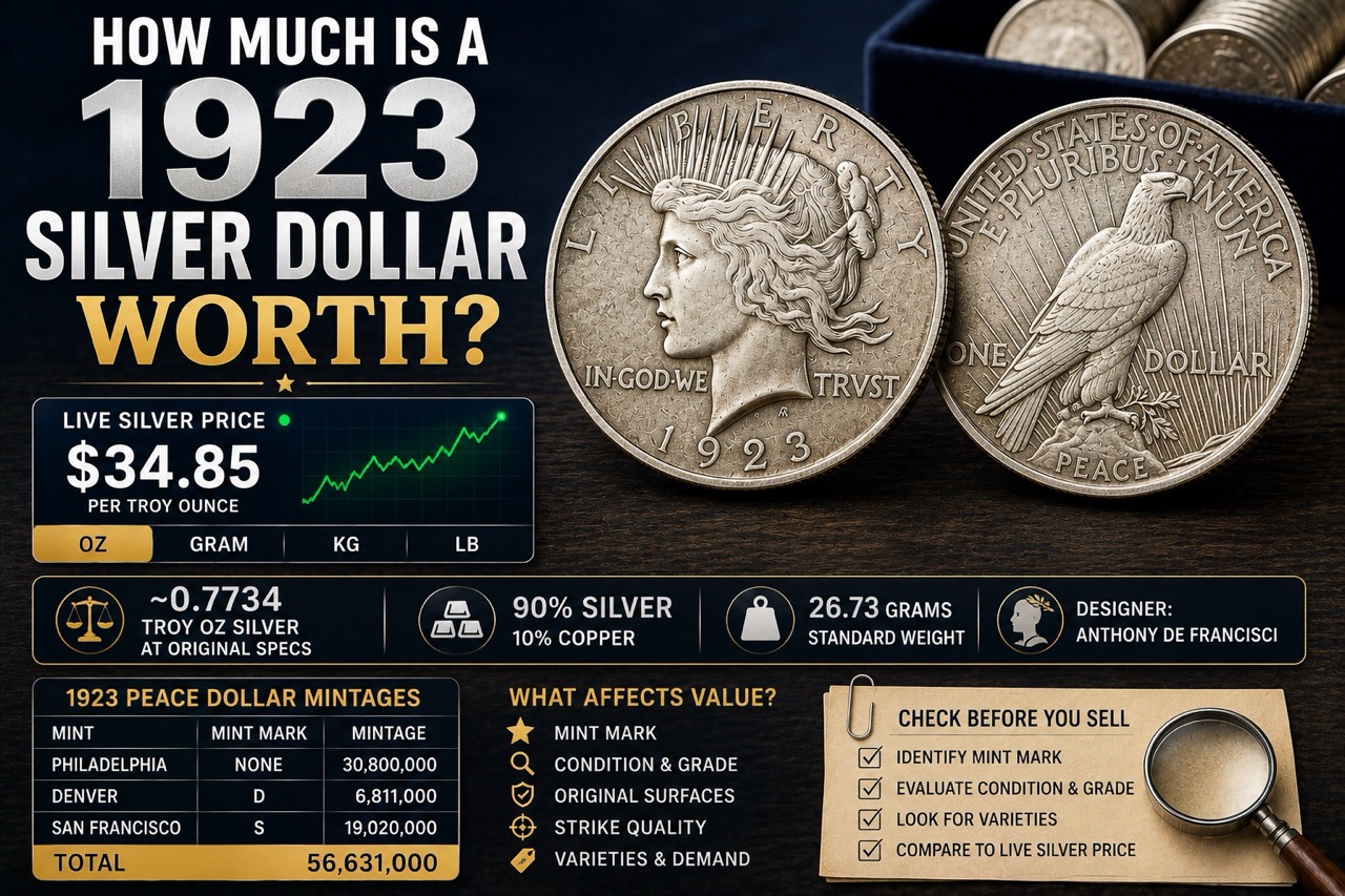 How Much Is a 1923 Silver Dollar Worth?
