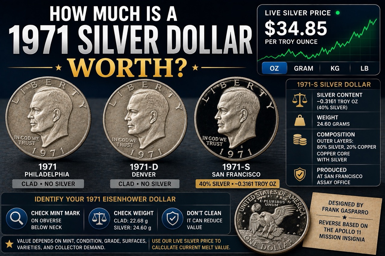 How Much Is a 1971 Silver Dollar Worth?