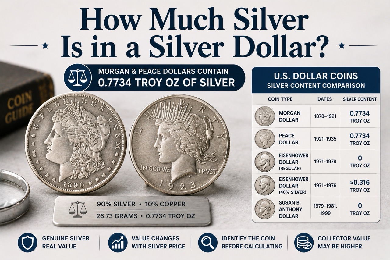 How Much Silver Is in a Silver Dollar?
