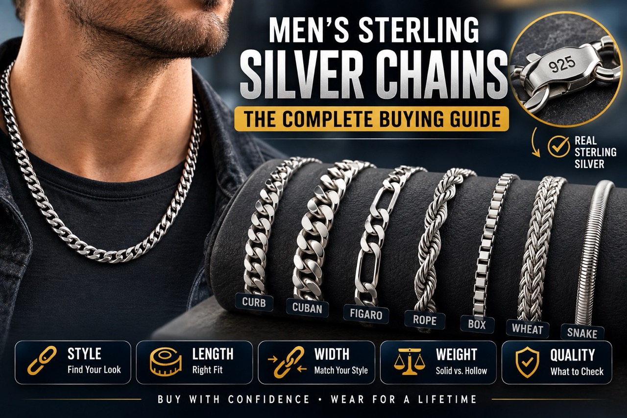Men's Sterling Silver Chains: The Complete Buying Guide