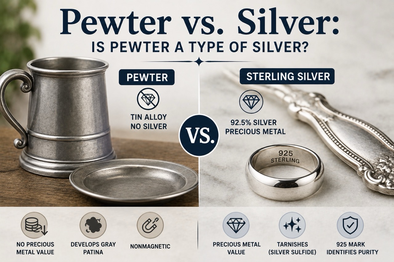 Pewter vs. Silver: Is Pewter a Type of Silver?