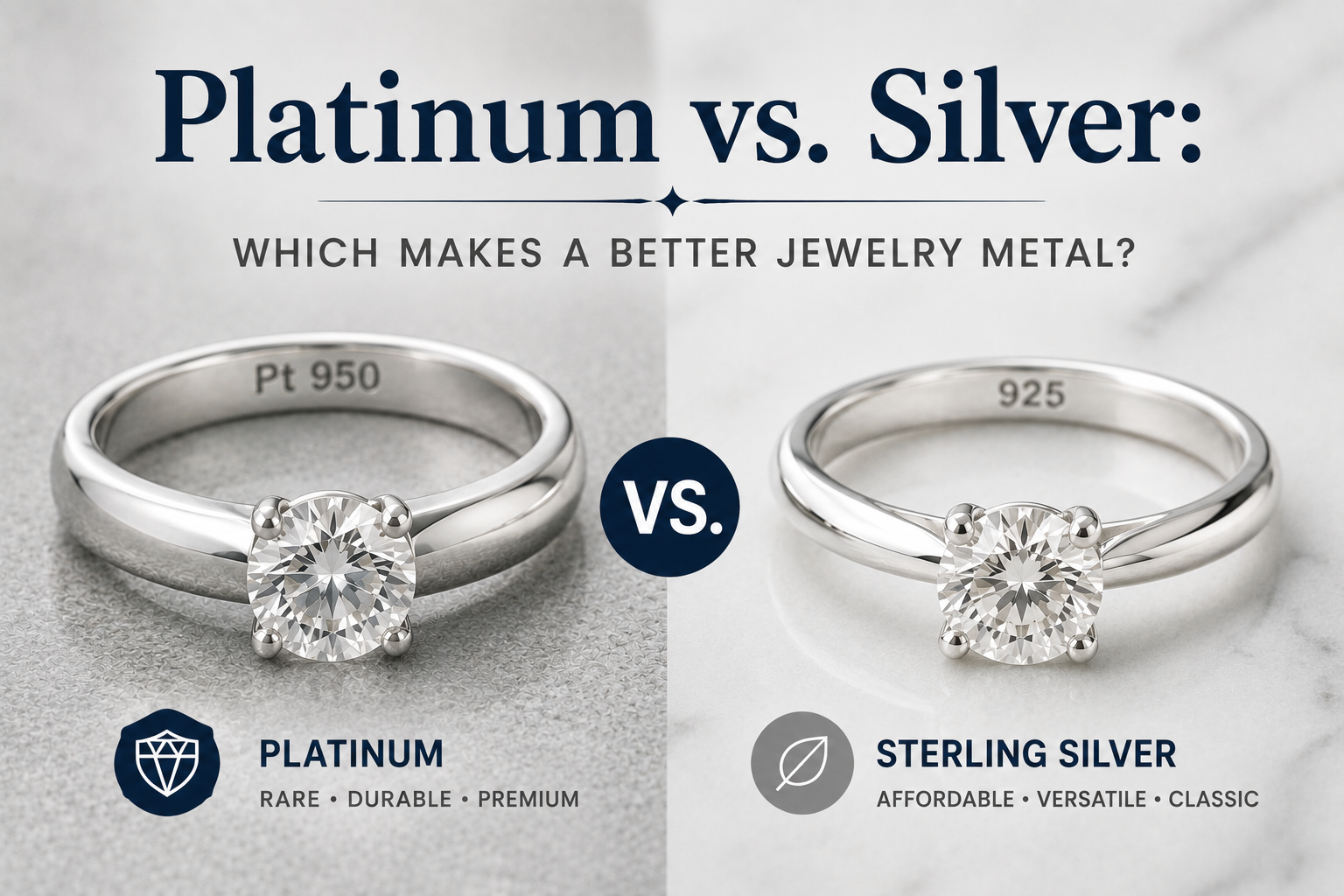 Platinum vs. Silver: Which Makes a Better Jewelry Metal?
