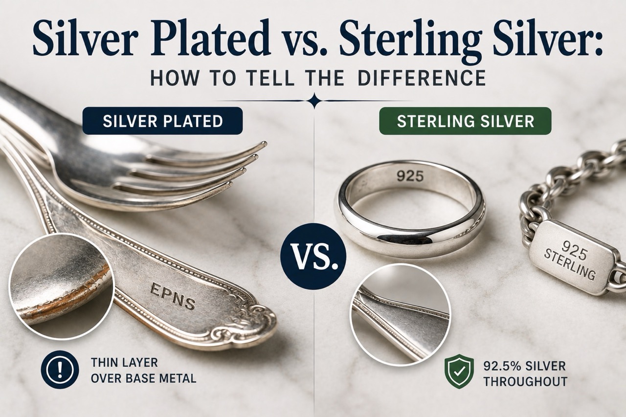 Silver Plated vs. Sterling Silver: How to Tell the Difference