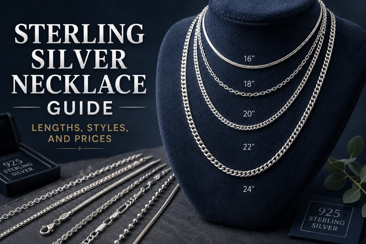 Sterling Silver Necklace Guide: Lengths, Styles, and Prices